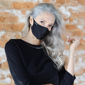 Silk Face Mask Classic Black
