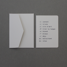將圖片載入圖庫檢視器 Le Typographe - A6 Folded Card + Pointed Closing Flap Envelope
